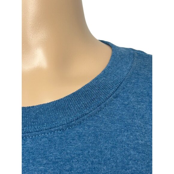 Carhartt Men's Original Fit 2XL Tall Blue T-Shirt Short Sleeve Logo Crew Pocket - Picture 8 of 11